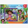 Spil & Puslespil|Ravensburger Dora Udforskeren Puslespil 3x49 Brikker