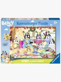 Spil & Puslespil|Ravensburger Gulvpuslespil Bluey Jul 24 Brikker