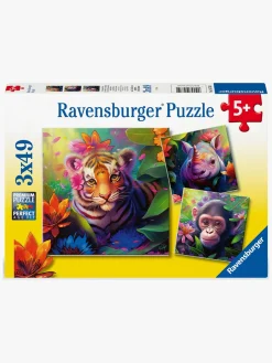 Ravensburger Spil & Puslespil-Jungle Babies Puslespil 3x49 Brikker
