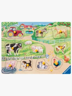 Ravensburger Spil & Puslespil-Knoppuslespil Morgen På Gården 10 Brikker