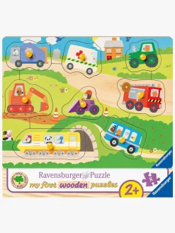 Ravensburger Spil & Puslespil-Knoppuslespil Yndlingskøretøjer 8 Brikker