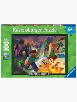 Spil & Puslespil|Ravensburger Minecraft XXL Puslespil 100 Brikker