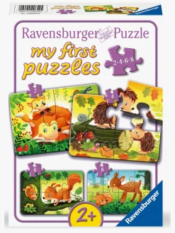 Spil & Puslespil|Ravensburger My First Puzzles Forest Animal Fun Puslespil 4-i-1