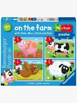 Ravensburger Spil & Puslespil-My First Puzzles On the Farm Puslespil 4-i-1