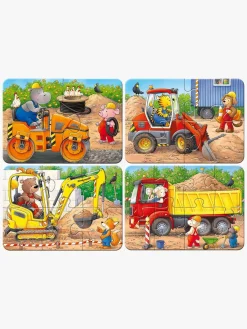 Ravensburger Spil & Puslespil-My First Puzzles Puslespil Dyr På Byggepladser 4-i-1