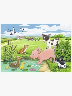 Spil & Puslespil|Ravensburger Puslespil Baby Bondegårdsdyr 2x12 Brikker