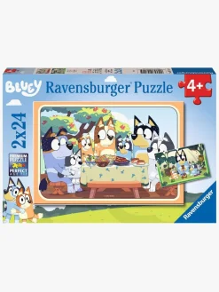 Spil & Puslespil|Ravensburger Puslespil Bluey 2x24 Brikker