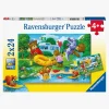 Ravensburger Spil & Puslespil-Puslespil Camping 2x24 Brikker