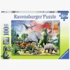Spil & Puslespil|Ravensburger Puslespil Dinosaurer 100 Brikker