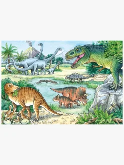 Spil & Puslespil|Ravensburger Puslespil Dinosaurusser på Land & i Vand 2x24 Brikker