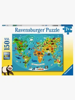 Ravensburger Spil & Puslespil-Puslespil Dyr Verdenskort 150 Brikker