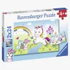 Ravensburger Spil & Puslespil-Puslespil Enhjørning 2x24 Brikker