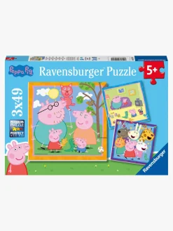 Ravensburger Spil & Puslespil-Puslespil, Gurli Gris 3x49 Brikker