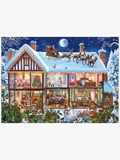 Ravensburger Spil & Puslespil-Puslespil Jul Hjemme, 100 Brikker