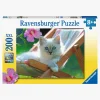 Spil & Puslespil|Ravensburger Puslespil Kattekilling i Solstol 200 Brikker