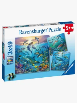Ravensburger Spil & Puslespil-Puslespil Liv i Havet 3x49 Brikker