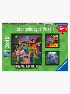 Ravensburger Spil & Puslespil-Puslespil Minecraft Biomes 3x49 Brikker