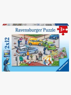Spil & Puslespil|Ravensburger Puslespil Politi og Brandbil 2x12 Brikker
