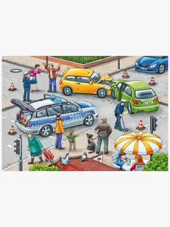 Spil & Puslespil|Ravensburger Puslespil Politi og Brandbil 2x12 Brikker