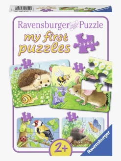 Spil & Puslespil|Ravensburger Puslespil Skovdyr 2, 4, 6 & 8 Brikker
