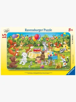 Spil & Puslespil|Ravensburger Rammepuslespil Dyrenes Fødselsdagsfest 15 Brikker