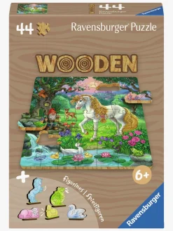 Spil & Puslespil|Ravensburger Træpuslespil Enhjørning 44 Brikker