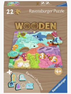 Spil & Puslespil|Ravensburger Træpuslespil Under Overfladen 22 Brikker