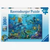 Spil & Puslespil|Ravensburger XXL Puslespil Underwater Adventure 100 Brikker