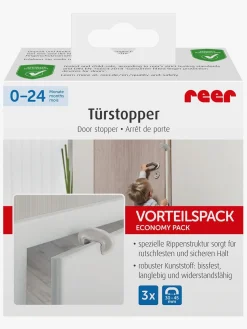 Sikkerhed|Reer Dørstopper 3-pak, Hvid