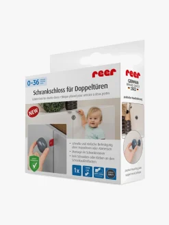 Reer Sikkerhed-Skabslås til Dobbeltdøre, Grå