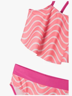 Uv & Strand|Reima Aallokko Bikini, Neon Pink Lyserød/Hvid