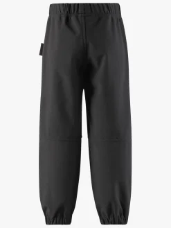 Børn Reima Overtøj-Kuori Softshellbukser, Black