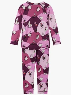 Børn Reima Undertøj|Uldtøj-Mumitroldene Trivsam Skiundertøj, Rose Pink