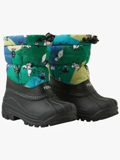 Børn Reima Støvler & Vinterstøvler-Nefar Mumitroldene Vinterstøvler, Enchanted Green