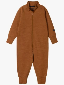 Heldragter|Uldtøj|Reima Parvin Ulddragt, Cinnamon Brown Brun