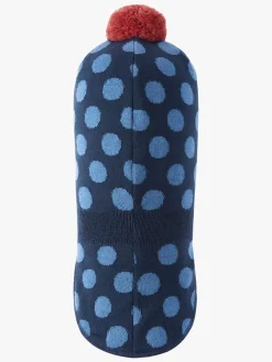 Tilbehør|Uldtøj|Reima Polkka Elefanthue Uldblanding, Blue Ocean Blå