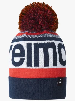 Tilbehør|Vintertøj|Reima Taasko Hue, Navy Blå/Rød/Hvid
