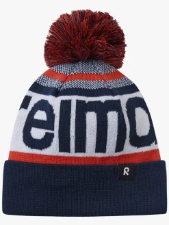 Tilbehør|Vintertøj|Reima Taasko Hue, Navy Blå/Rød/Hvid