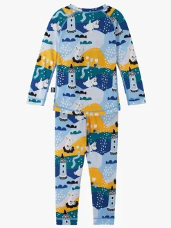 Undertøj|Reima Trivsam Skiundertøj, Frozen Blue Blå/Gul