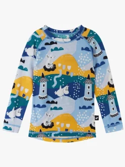 Undertøj|Reima Trivsam Skiundertøj, Frozen Blue Blå/Gul