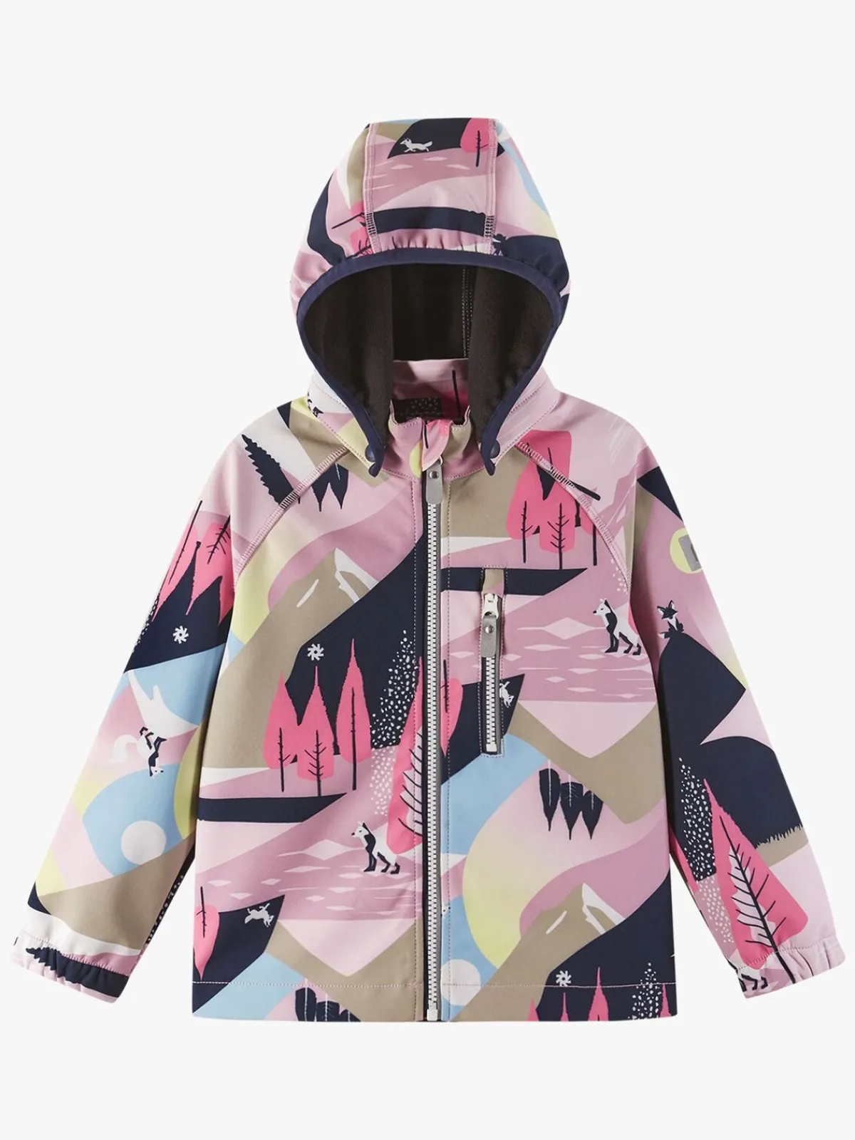 Børn Reima Overtøj-Vantti Softshelljakke, Grey Pink