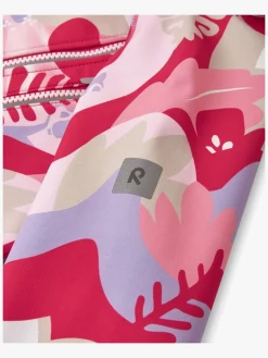 Overtøj|Reima Vantti Softshelljakke Mønstret, Bright Berry Lyserød