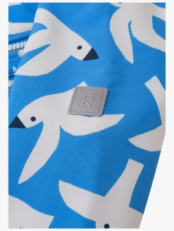 Overtøj|Reima Vantti Softshelljakke, Cool Blue Blå/Hvid