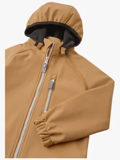 Børn Reima Overtøj-Vantti Softshelljakke, Peanut Brown