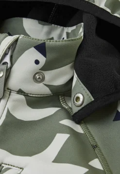 Overtøj|Reima Vantti Softshelljakke, Greyish Green Grøn/Hvid