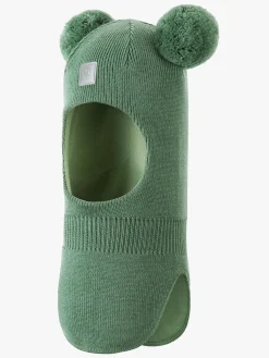 Børn Reima Tilbehør|Uldtøj-Vekkuli Elefanthue Merinould, Green Clay