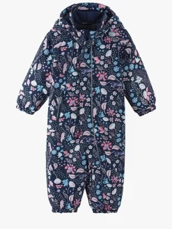 Flyverdragter|Reima tec Puhuri Flyverdragt, Navy Blå/Lyserød