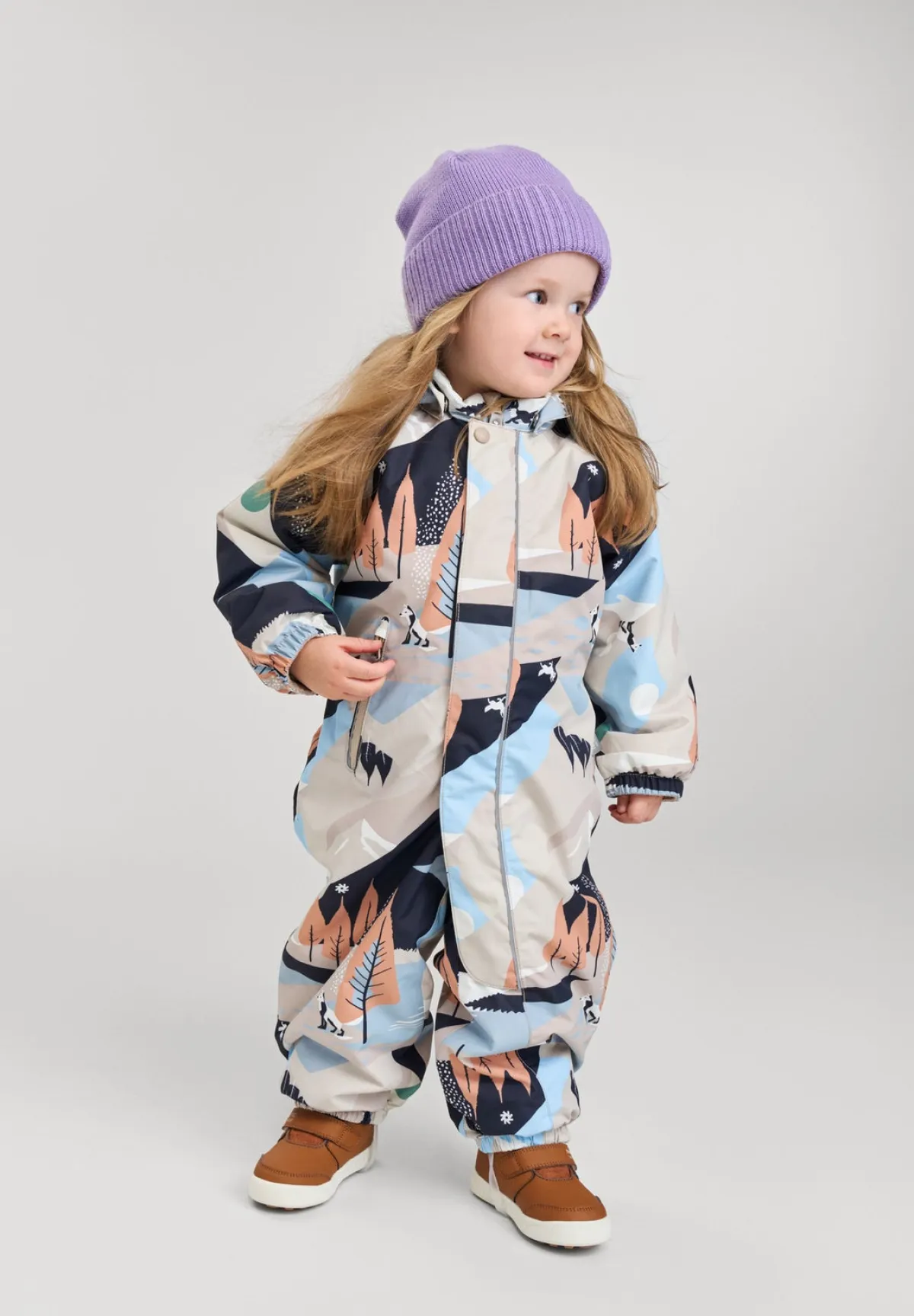 Børn Reima Overtøj-tec Puhuri Flyverdragt, Earthy