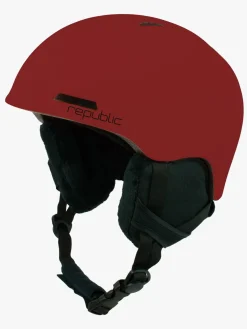 Republic Vintersport-R550 JR Skihjelm, Mørkerød