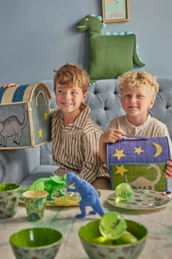 Opbevaring|Rice Dinosaur Opbevaringstaske, Grøn/Blå